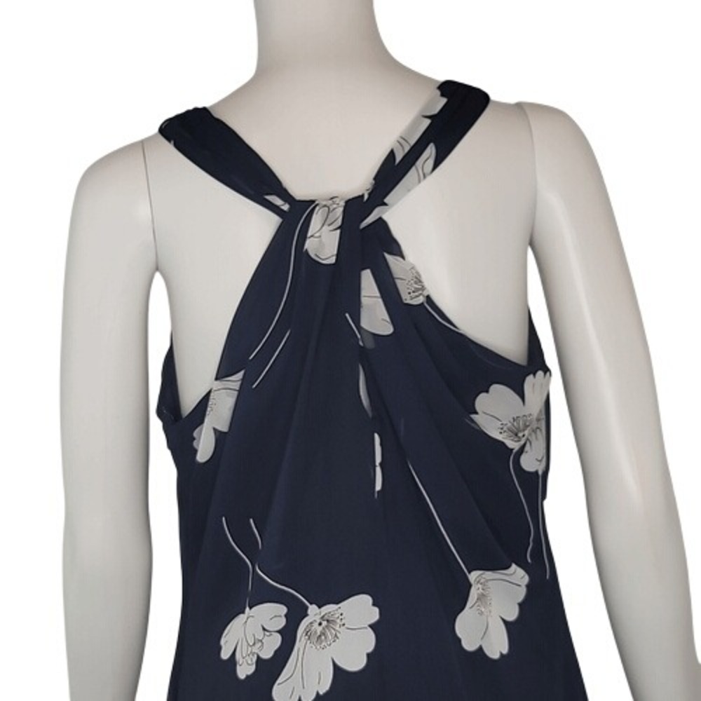 American Living‎ Navy & White Floral Sleeveless Dress - Picture 8 of 12